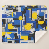 Retro Abstrakter Pinselstrich (7) Sherpadecke (Vorderseite (Horizontal))