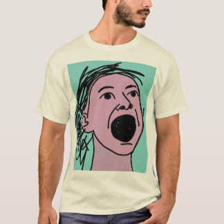 Retro-abstrakter schreiender expressionistischer G T-Shirt