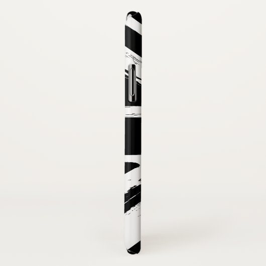 Retro abstrakter schwarzer Case-Mate iPhone hülle (Hinten/Rechts)