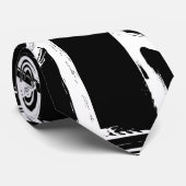 Retro abstrakter schwarzer krawatte (Gerollt)