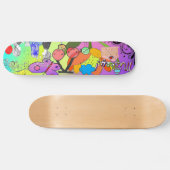 Retro abstrakter Skateboard (Horizontal)