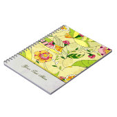 Retro abstraktes Blumen Collage Notizblock (Linke Seite)