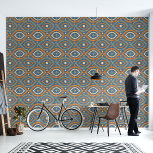 Retro abstraktes Design im Ikat navajo Stil. Tapete