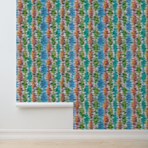Retro abstraktes Design im Ikat-Stil. Tapete
