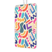 Retro-Abstraktes Doodle-Muster Autolufterfrischer (Links)