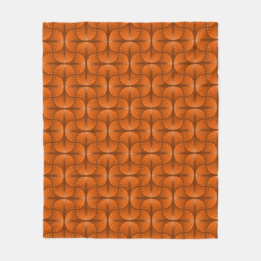 Retro-Abstraktes Fleece-Decke Fleecedecke (Vorderseite)