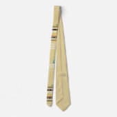 Retro abstraktes im Gelb mit Geo Krawatte (Rückseite)