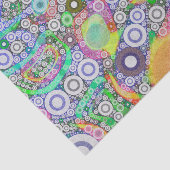 Retro abstraktes Kreis-Muster Seidenpapier (Ausschnitt)