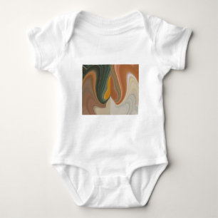 Retro-Abstraktes Kunstposter Baby Strampler