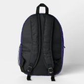 Retro-Abstraktes Neonmuster Bedruckter Rucksack (Rückseite)