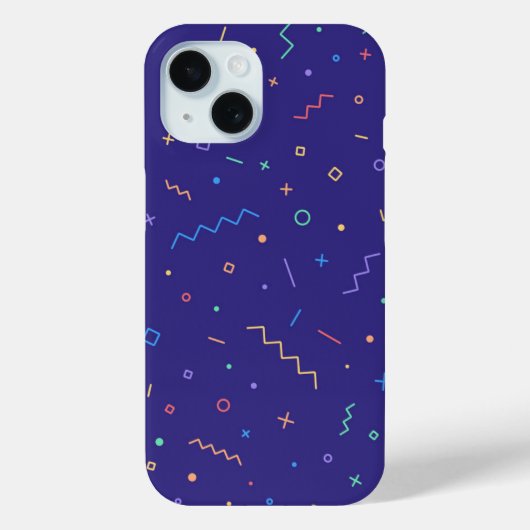 Retro-Abstraktes Neonmuster Case-Mate iPhone Hülle (Rückseite)