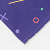 Retro-Abstraktes Neonmuster Fleecedecke (Ecke)