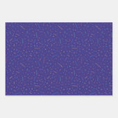 Retro-Abstraktes Neonmuster Geschenkpapier Set (Vorderseite)