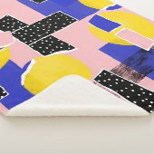 Retro abstraktes Pinselstrich (10) Sherpadecke (3/4)
