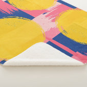 Retro Abstraktes Pinselstrich (3) Sherpadecke (3/4)