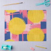 Retro Abstraktes Pinselstrich-Muster (3) Seidenpapier (Basteln)