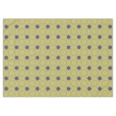 Retro Abstraktes Schwarz-Gelb-Blumenmuster Tischdecke (Vorderseite (Horizontal))