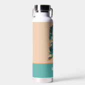 Retro Abstraktes Surfbrett Trinkflasche (Vorne)