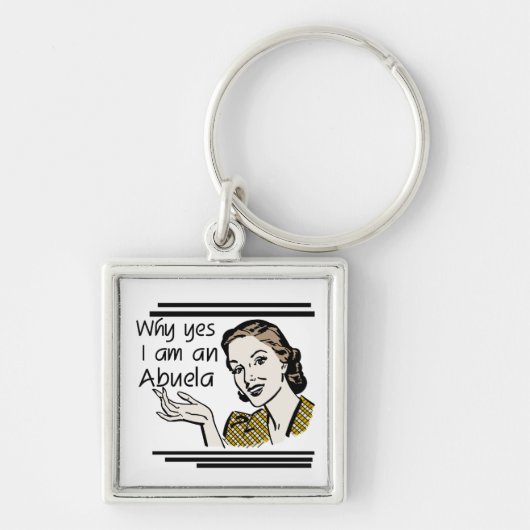 Retro Abuela Geschenke Schlüsselanhänger (Vorne)