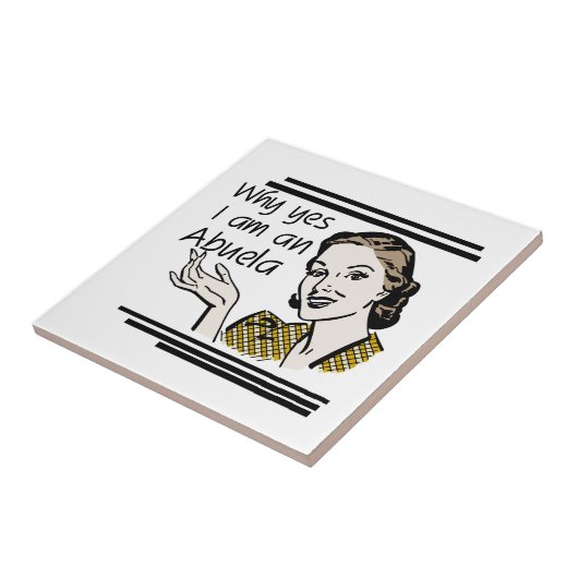 Retro Abuela Gits Fliese (Seite)