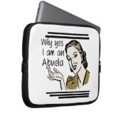 Retro Abuela Gits Laptopschutzhülle (Vorne Rechts)