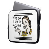 Retro Abuela Gits Laptopschutzhülle (Vorderseite Links)