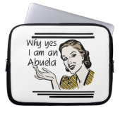 Retro Abuela Gits Laptopschutzhülle (Vorderseite)