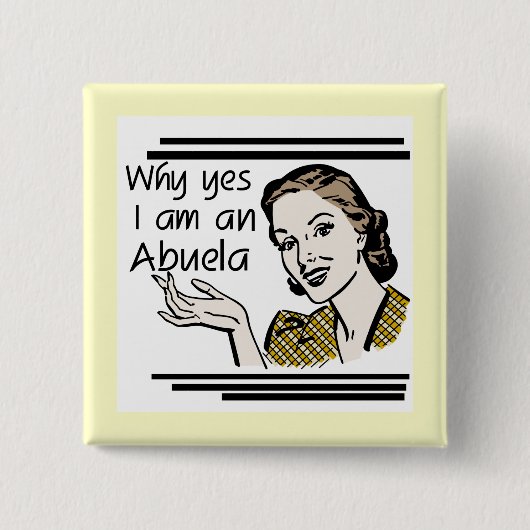 Retro Abuela T - Shirts und Geschenke Button (Vorderseite)