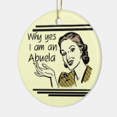 Retro Abuela T - Shirts und Geschenke Keramikornament (Links)