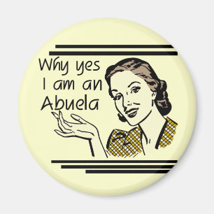 Retro Abuela T - Shirts und Geschenke Magnet