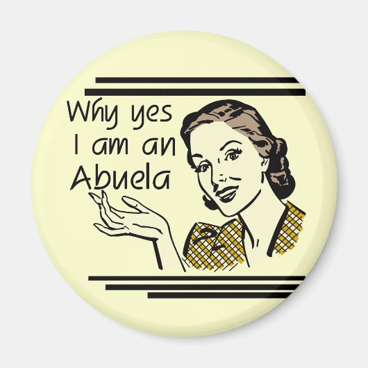Retro Abuela T - Shirts und Geschenke Magnet (Vorne)