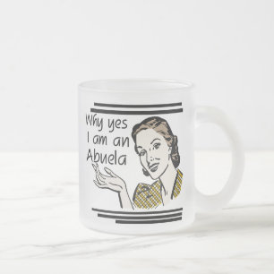 Retro Abuela T - Shirts und Geschenke Mattglastasse