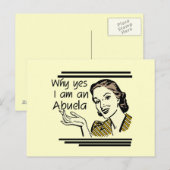 Retro Abuela T - Shirts und Geschenke Postkarte (Vorne/Hinten)