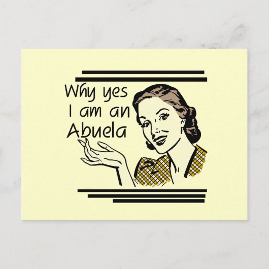 Retro Abuela T - Shirts und Geschenke Postkarte (Vorderseite)