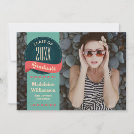 Retro-Abzeichen mit Foto-Abschluss der Pfeile Einladung