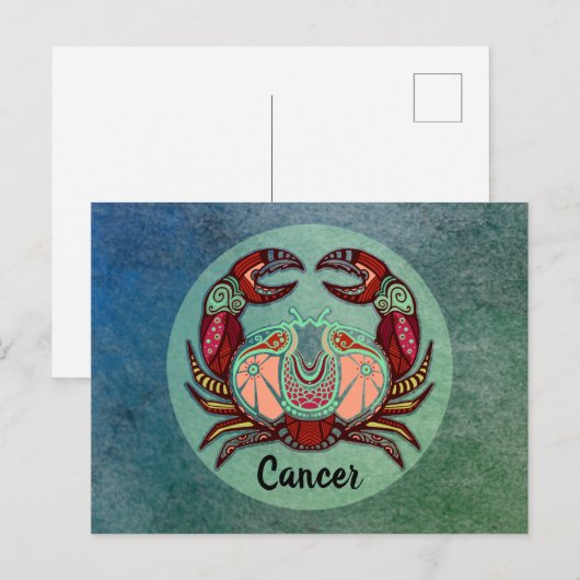 Retro-Abzeichen Postkarte (Vorne/Hinten)