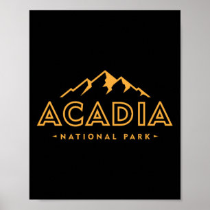 Retro Acadia National Park Maine Est 1916 Herren D Poster