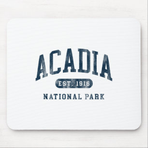 Retro Acadia Nationalpark Maine Gegr. 1916 Herren  Mousepad