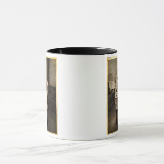 Retro Accordion Girl Tasse (Zentrum)