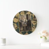 Retro Accordion Große Wanduhr (Zuhause)