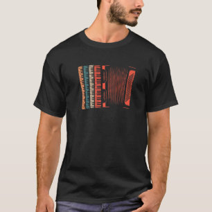 Retro Accordion Harmonica Musiker Akkordeonist T-Shirt