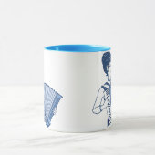 Retro Accordion Lady Tasse (Zentrum)