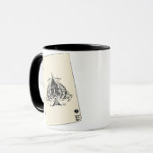 Retro Ace des Spades Tasse (Vorderseite Links)