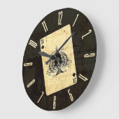 Retro-Ace Große Wanduhr (Winkel)