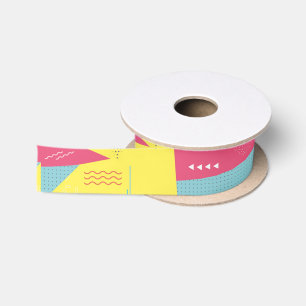 Retro Achtzigerjahre Art-Geschenk-Band Satinband