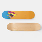 Retro Achtzigerjahre Haifisch-Woche Skateboard (Horizontal)