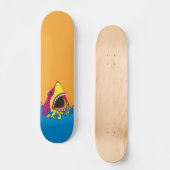 Retro Achtzigerjahre Haifisch-Woche Skateboard (Vorderseite)