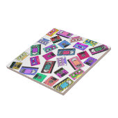 Retro Achtzigerjahre Neunzigerjahre gemusterte Fliese (Seite)