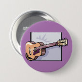 Retro Acoustic 12-String Gitarre Button (Vorne & Hinten)
