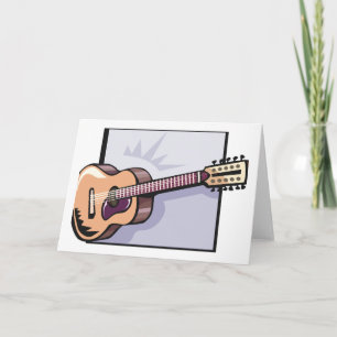 Retro Acoustic 12-String Gitarre Karte